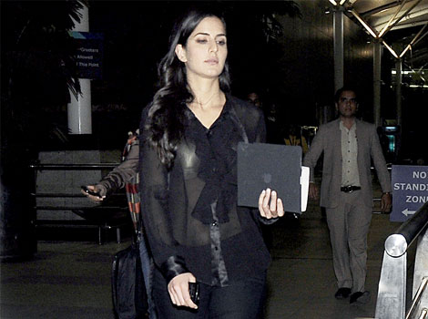 Katrina spotted in a see-through outfit!